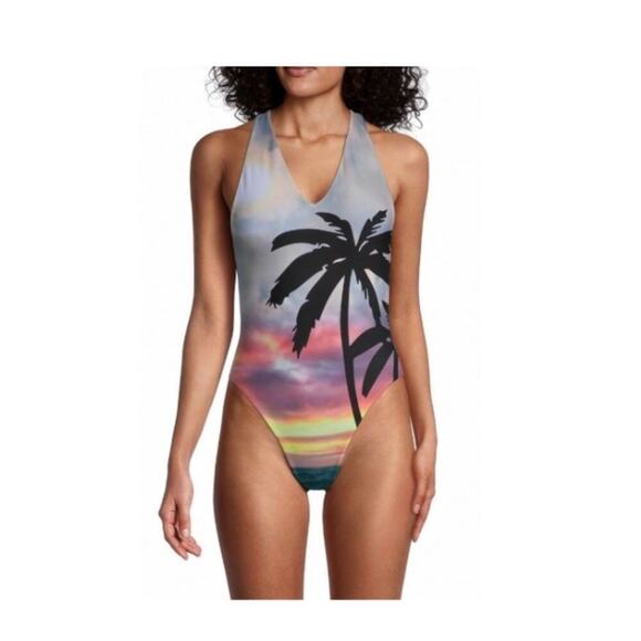 Zadig & Voltaire Malliot Palm Tree Swimsuit. - Picture 4 of 12